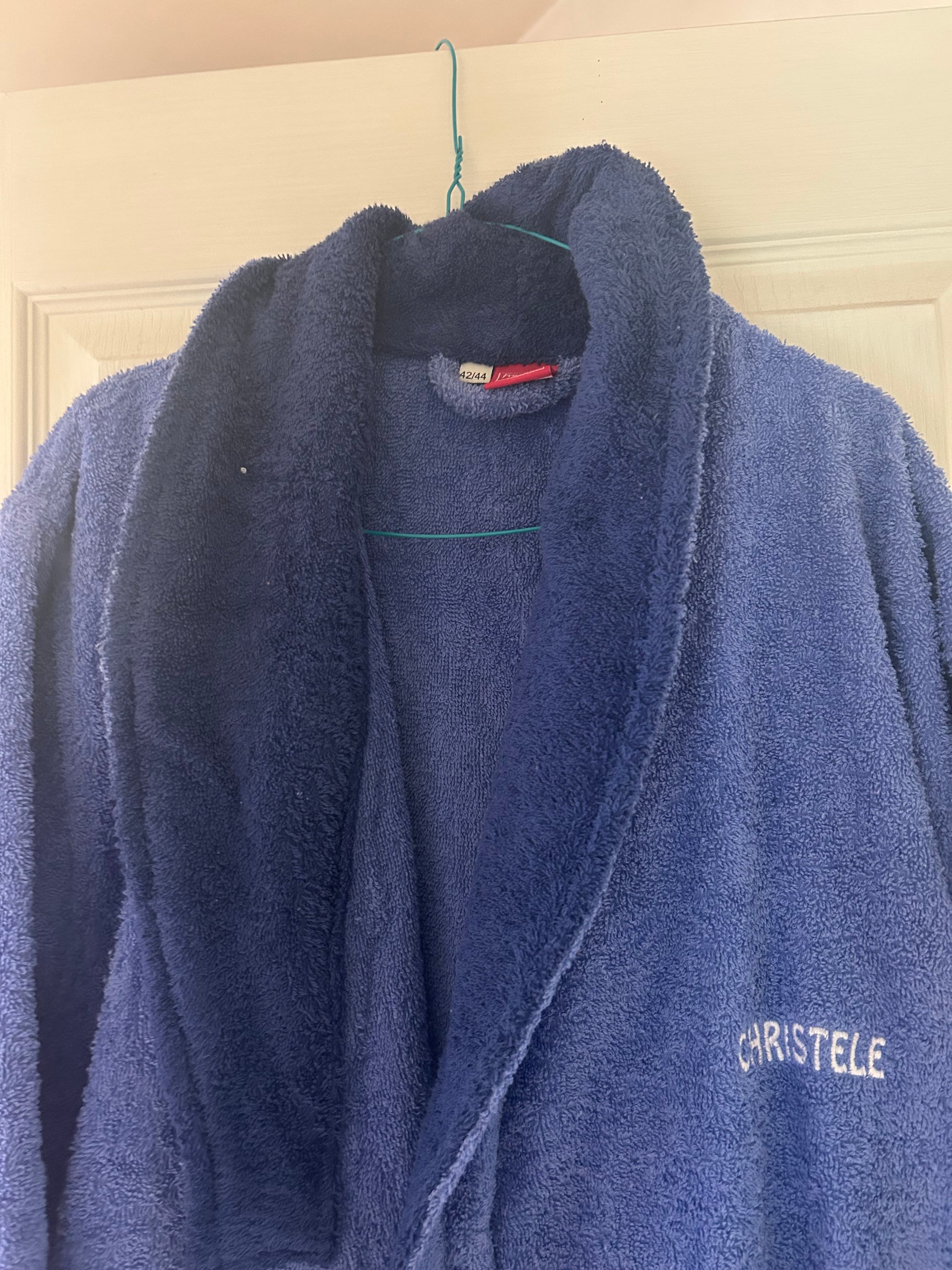 Peignoir éponge brodé