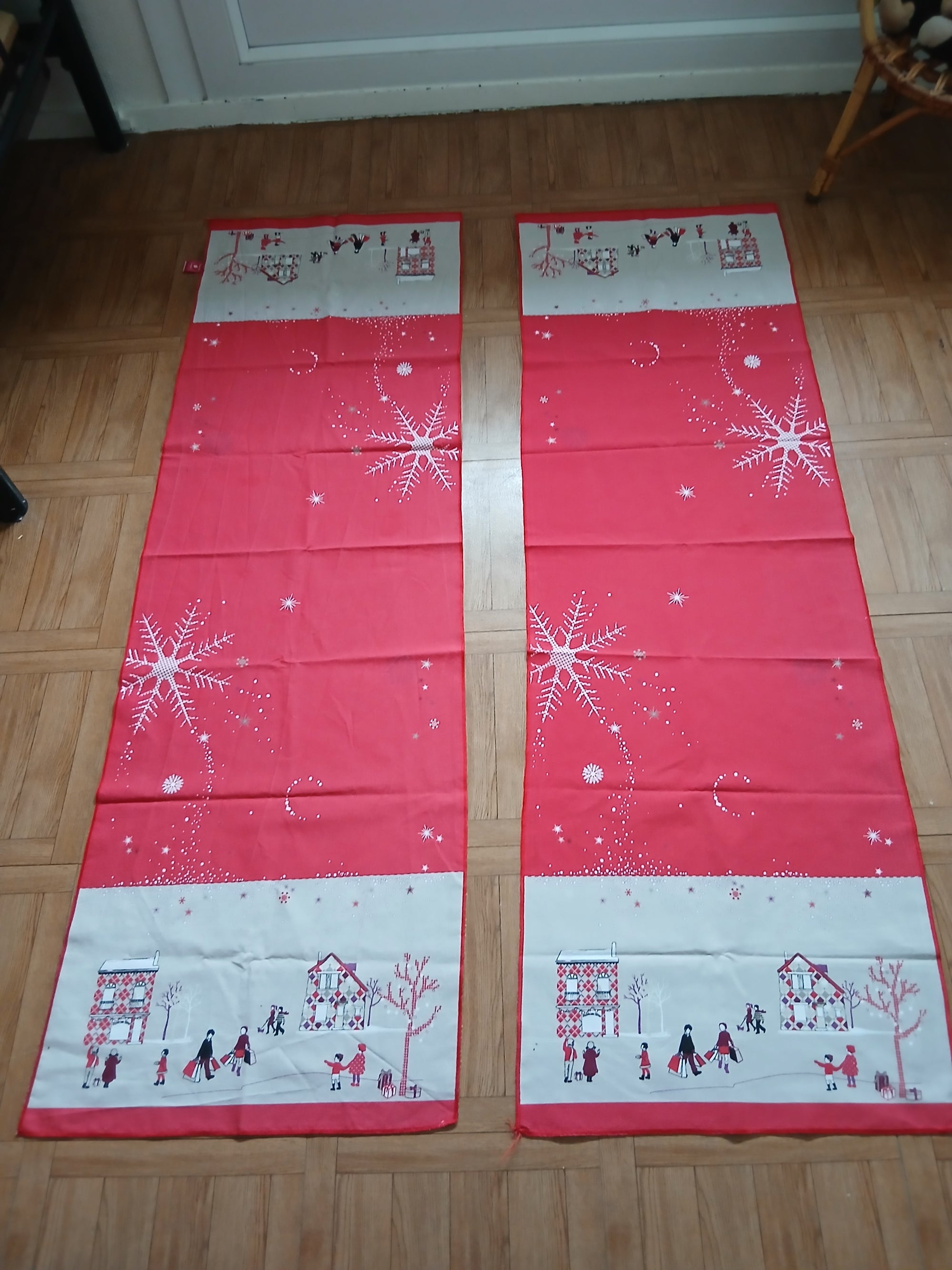 2 chemins de table pour Noël