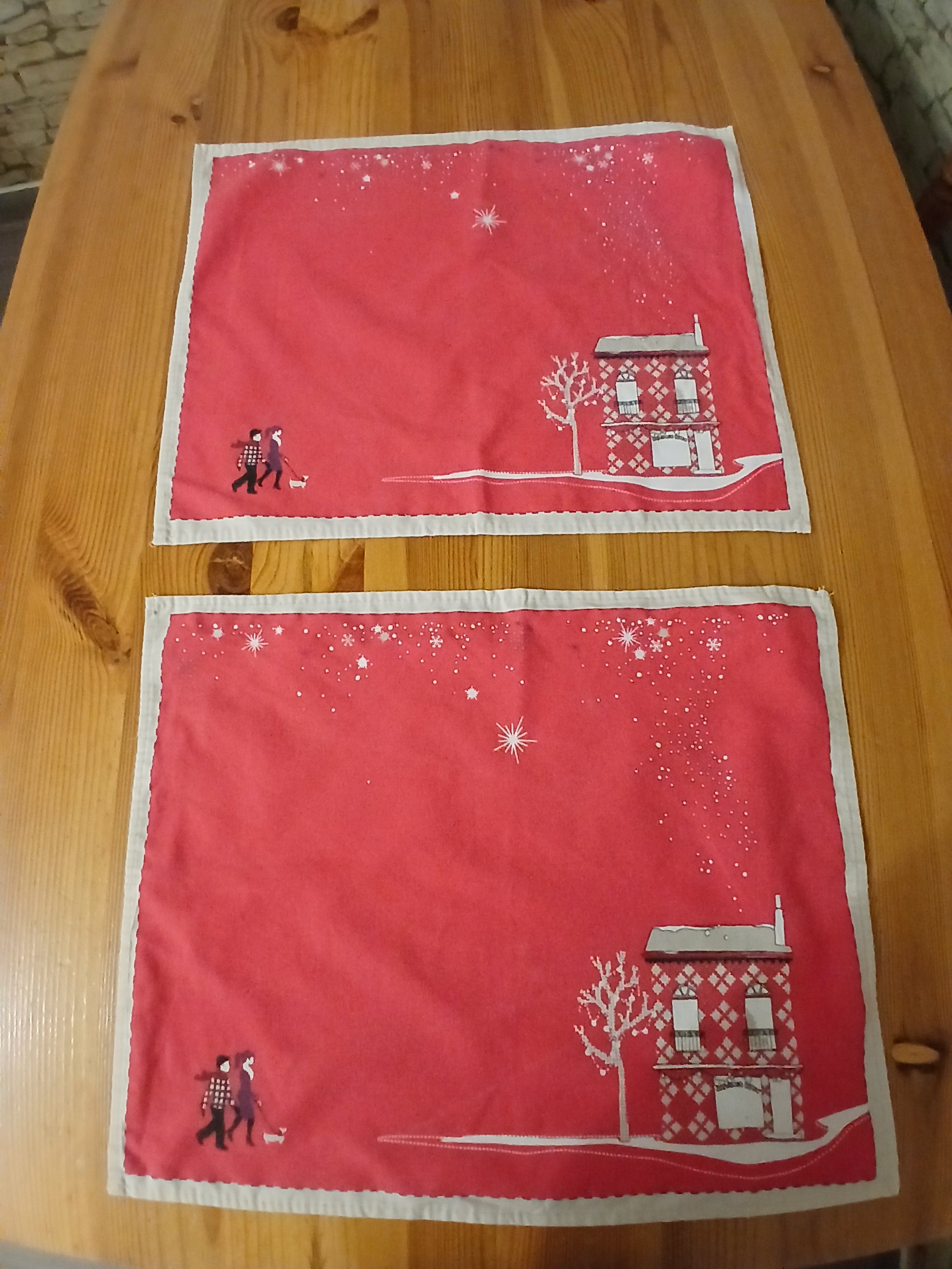 4 sets de table Noël