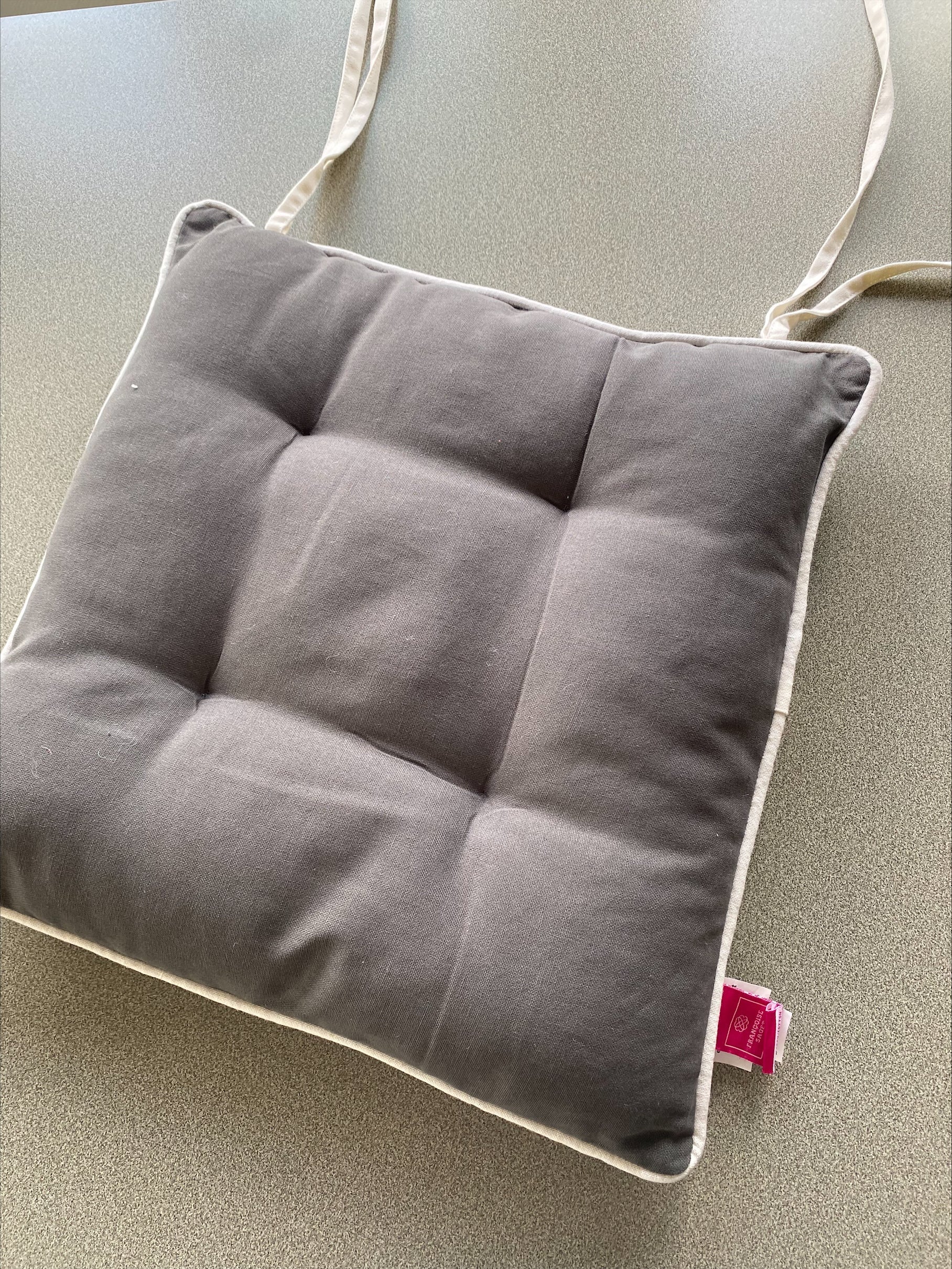 2 coussins de chaise Coussins de chaise unis