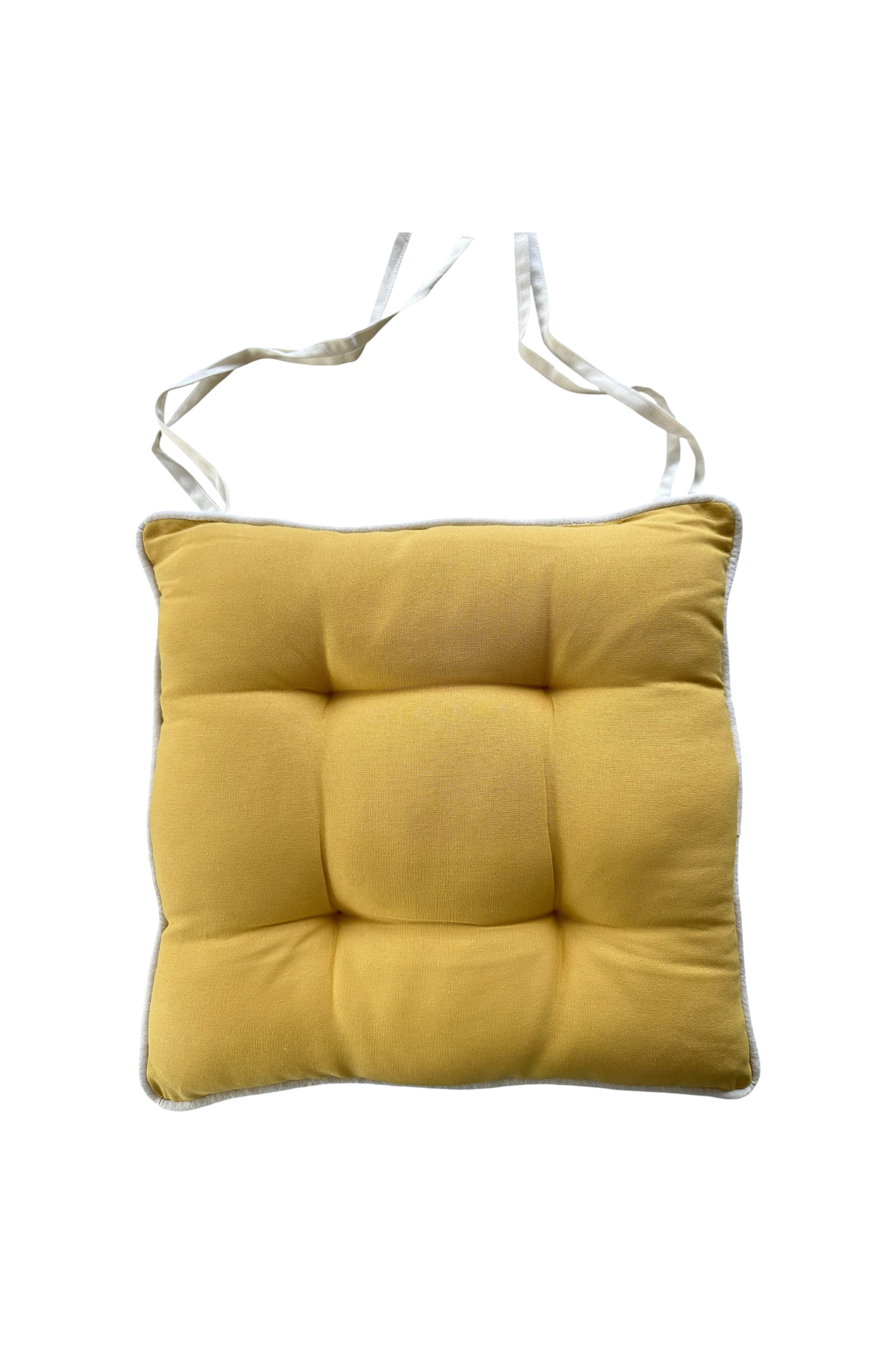 2 coussins de chaise Coussins de chaise unis