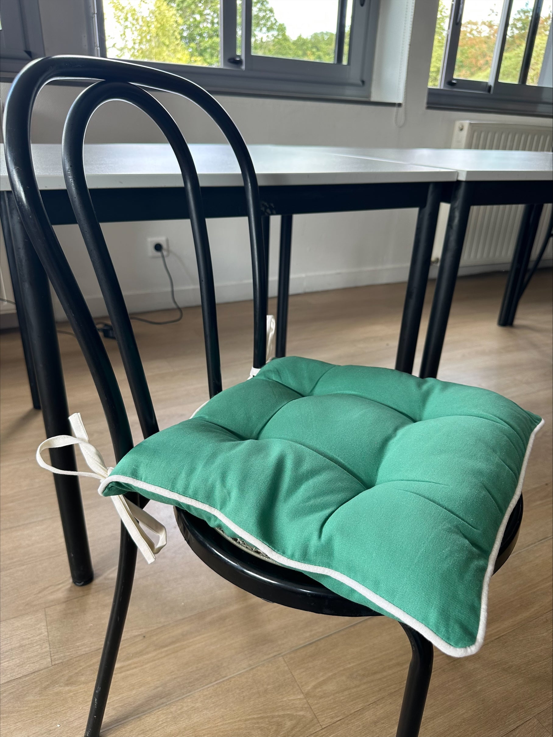 2 coussins de chaise Coussins de chaise unis