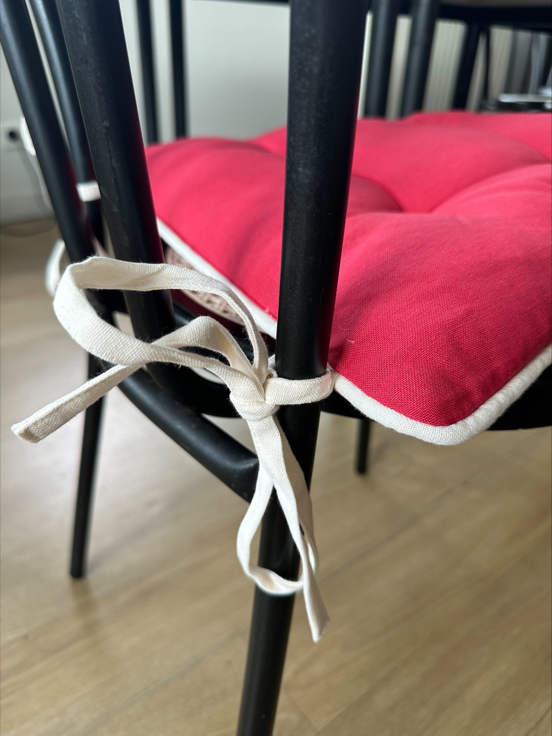 2 coussins de chaise Coussins de chaise unis