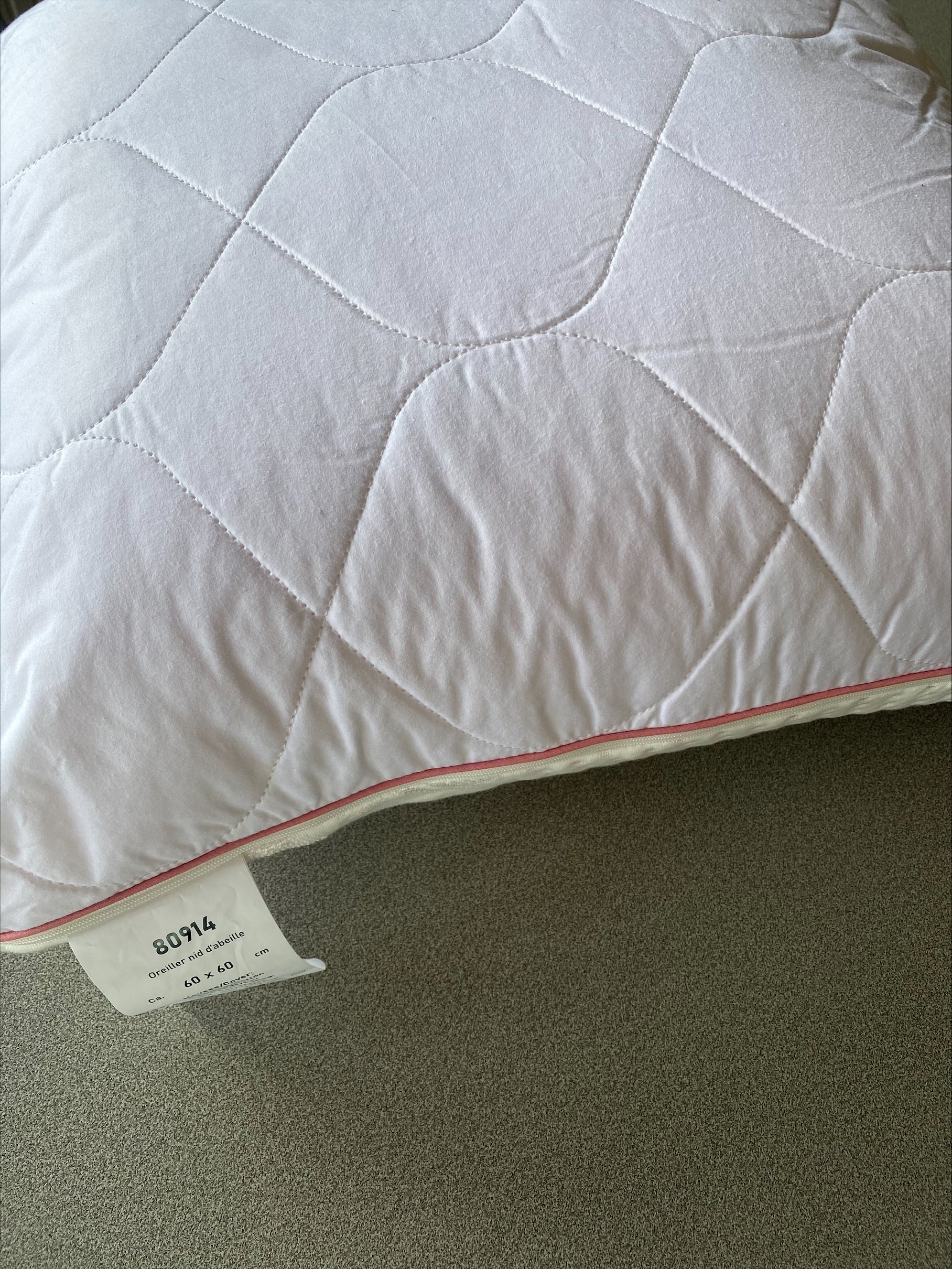 Oreiller Oreiller nid d'abeille