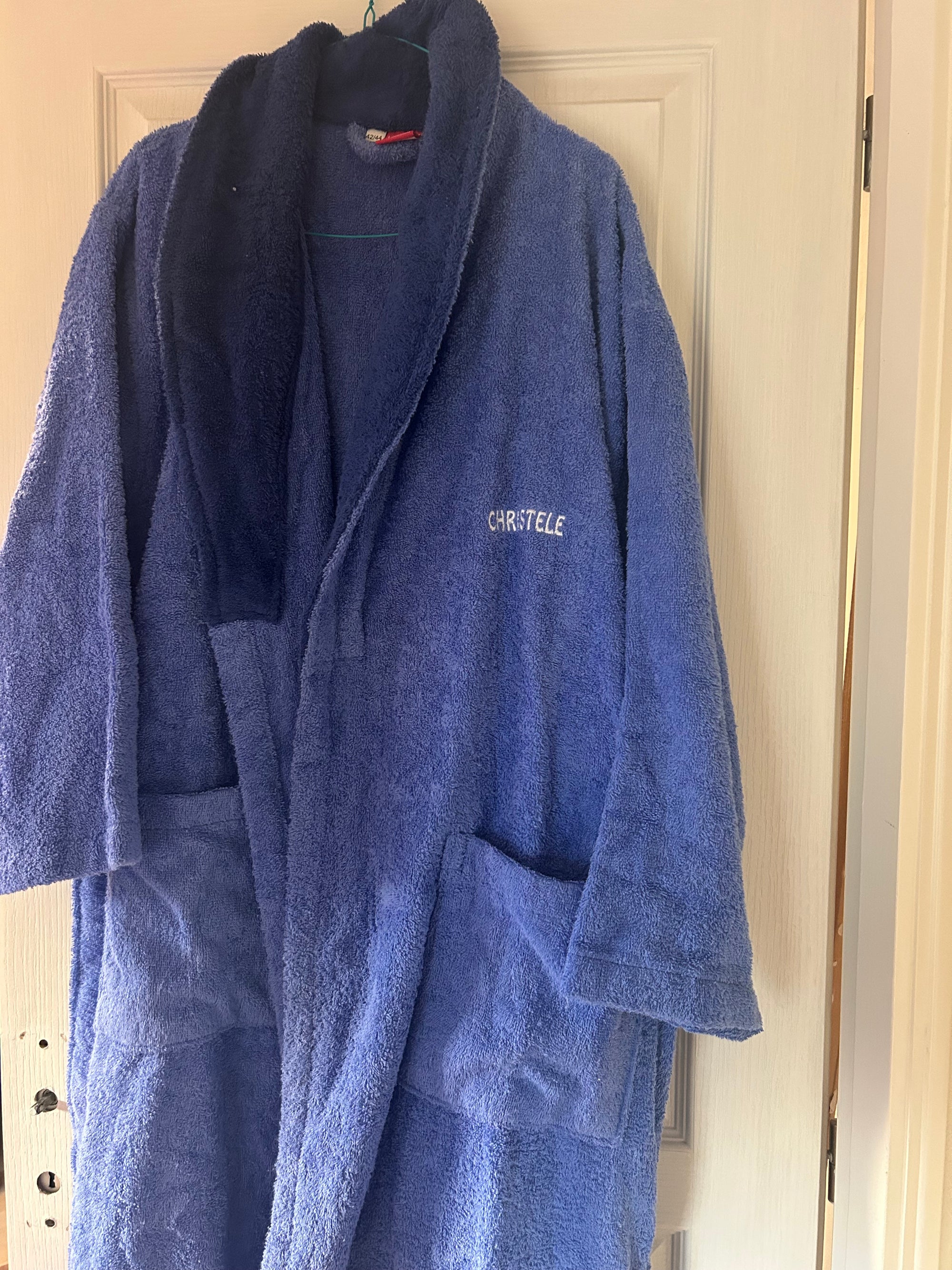 Peignoir éponge brodé