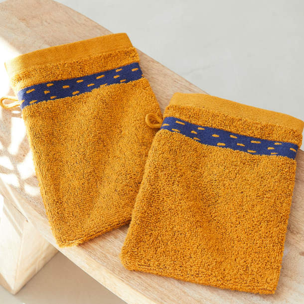2 Gants de toilette Impression sauvage