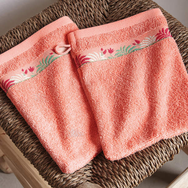 2 gants de toilette Le chant du colibri