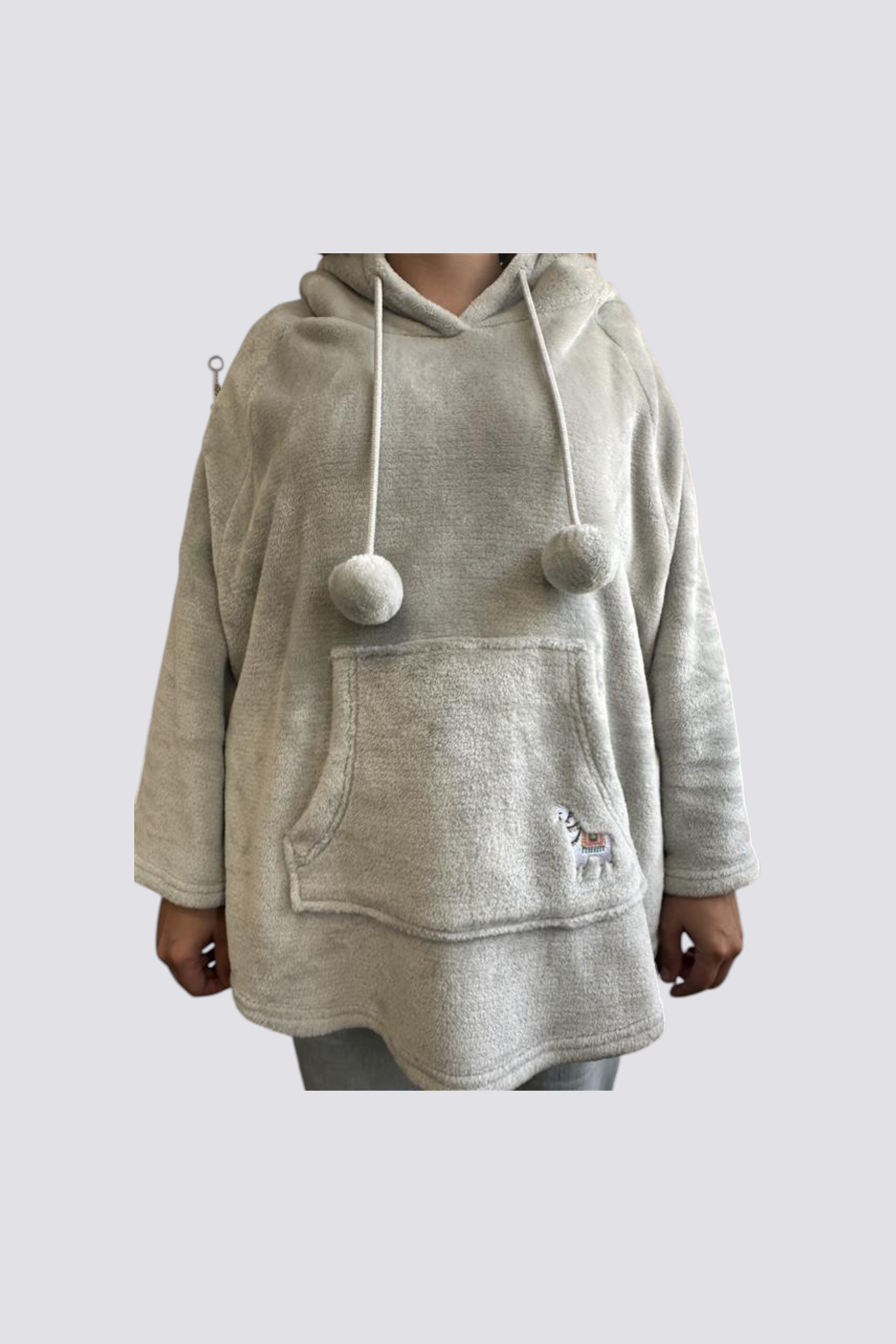 Poncho polaire peluche