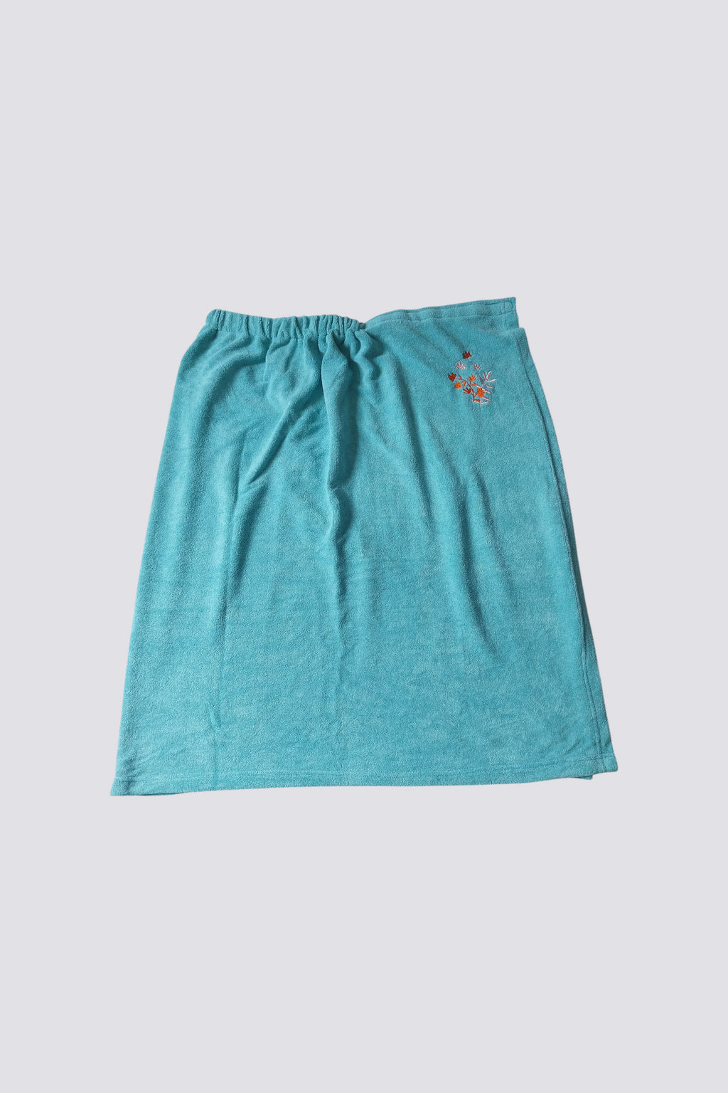 Peignoir femme bleu fleuri