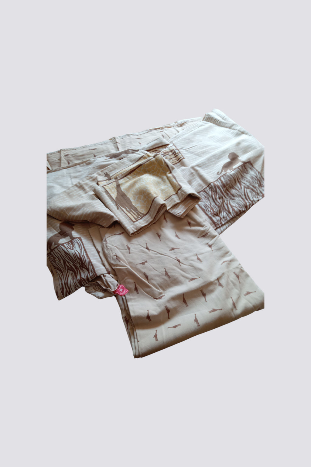 Housse de couette savane drap housse et taies
