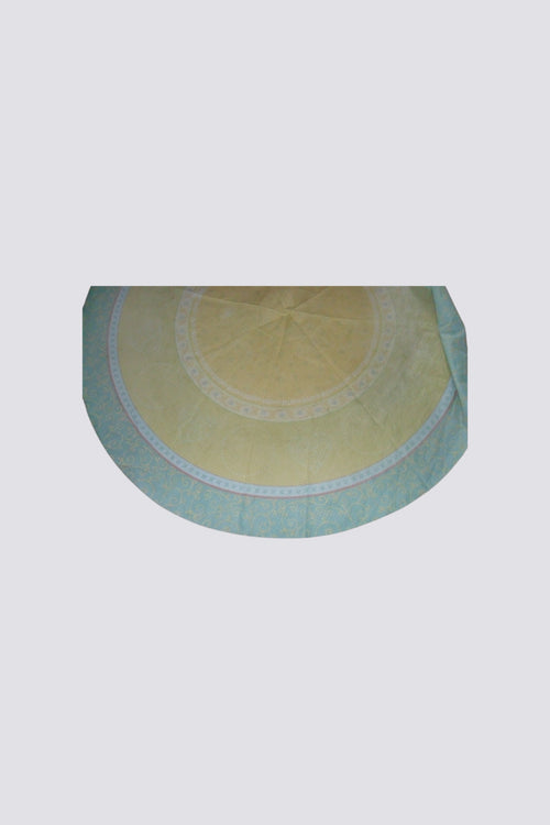 nappe ronde 180 cm, coloris estival, bon état