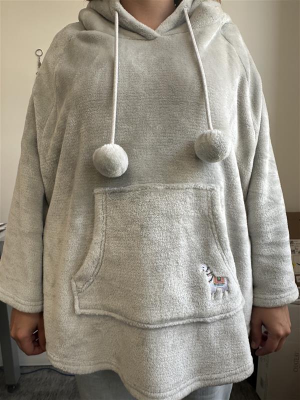 Poncho polaire peluche