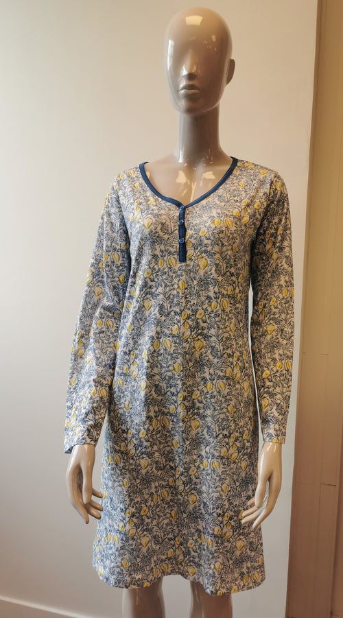 Chemise de nuit 'Citrons'