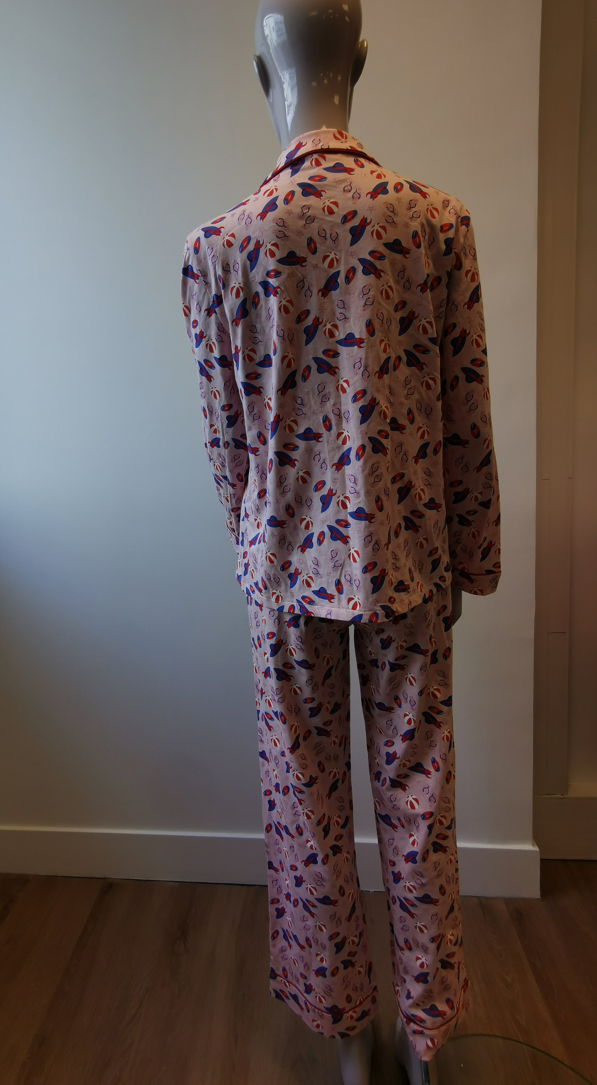 Pyjama long, motif d'été