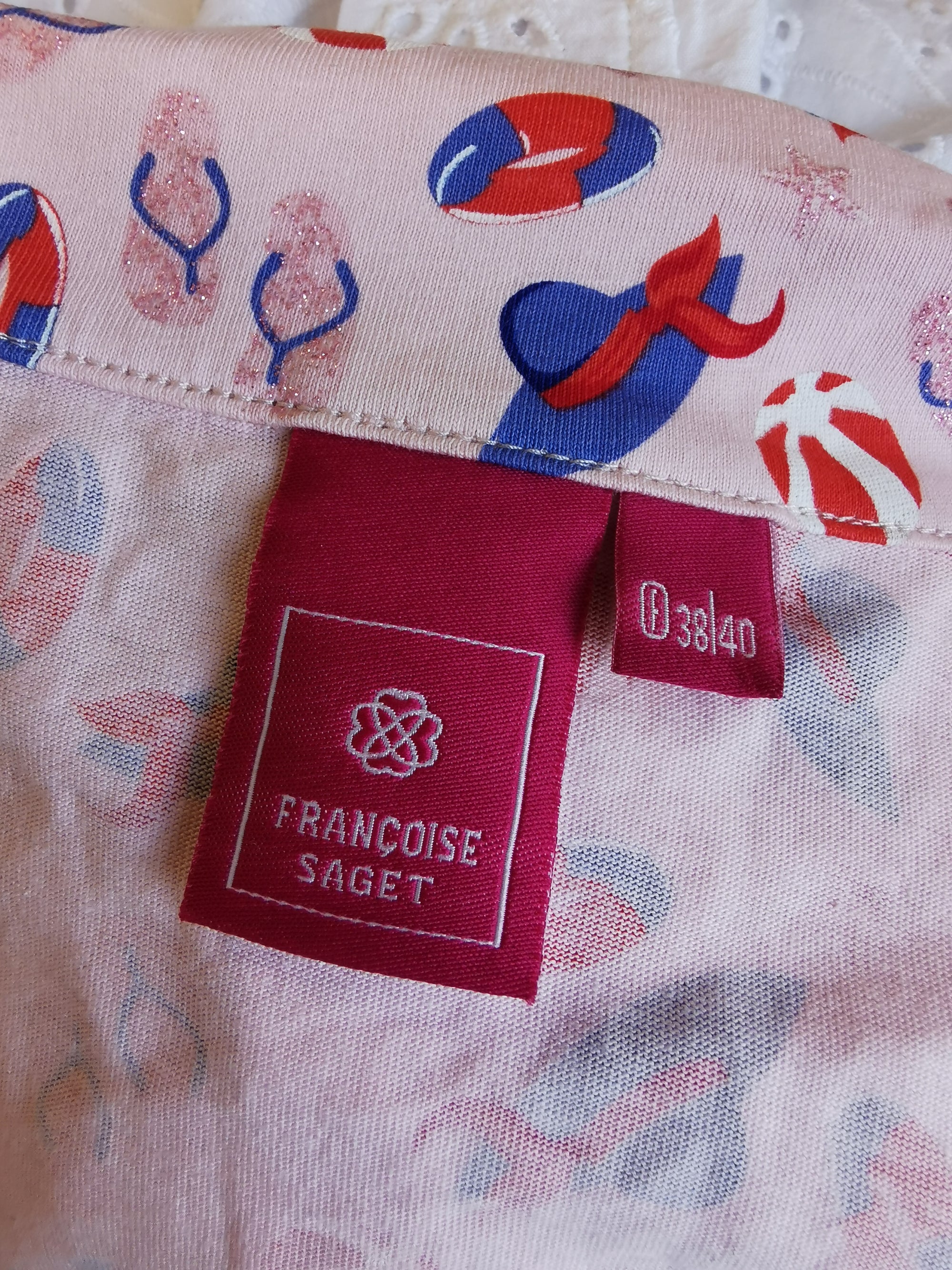 Pyjama long, motif d'été