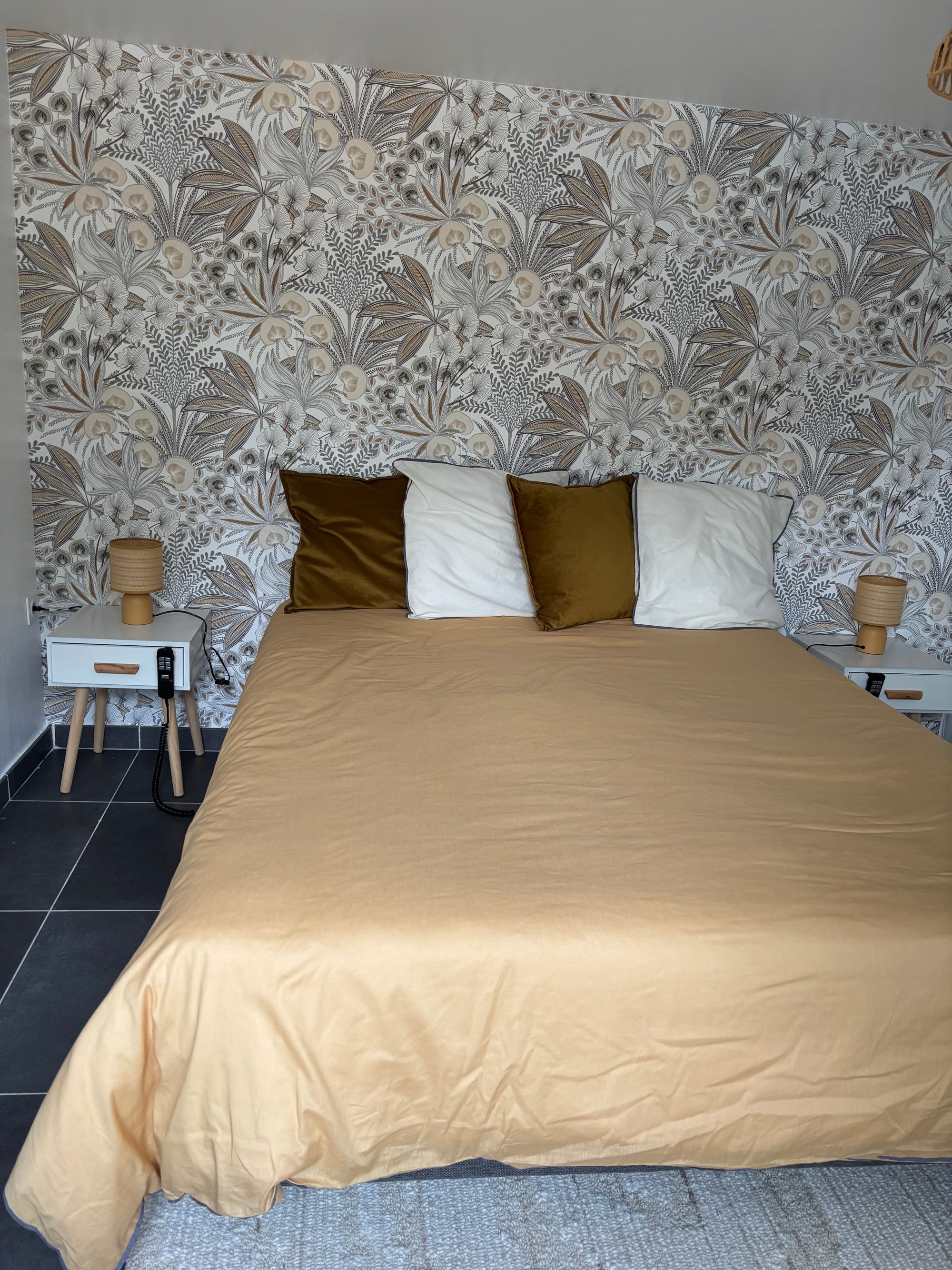 Housse de couette couleur paille