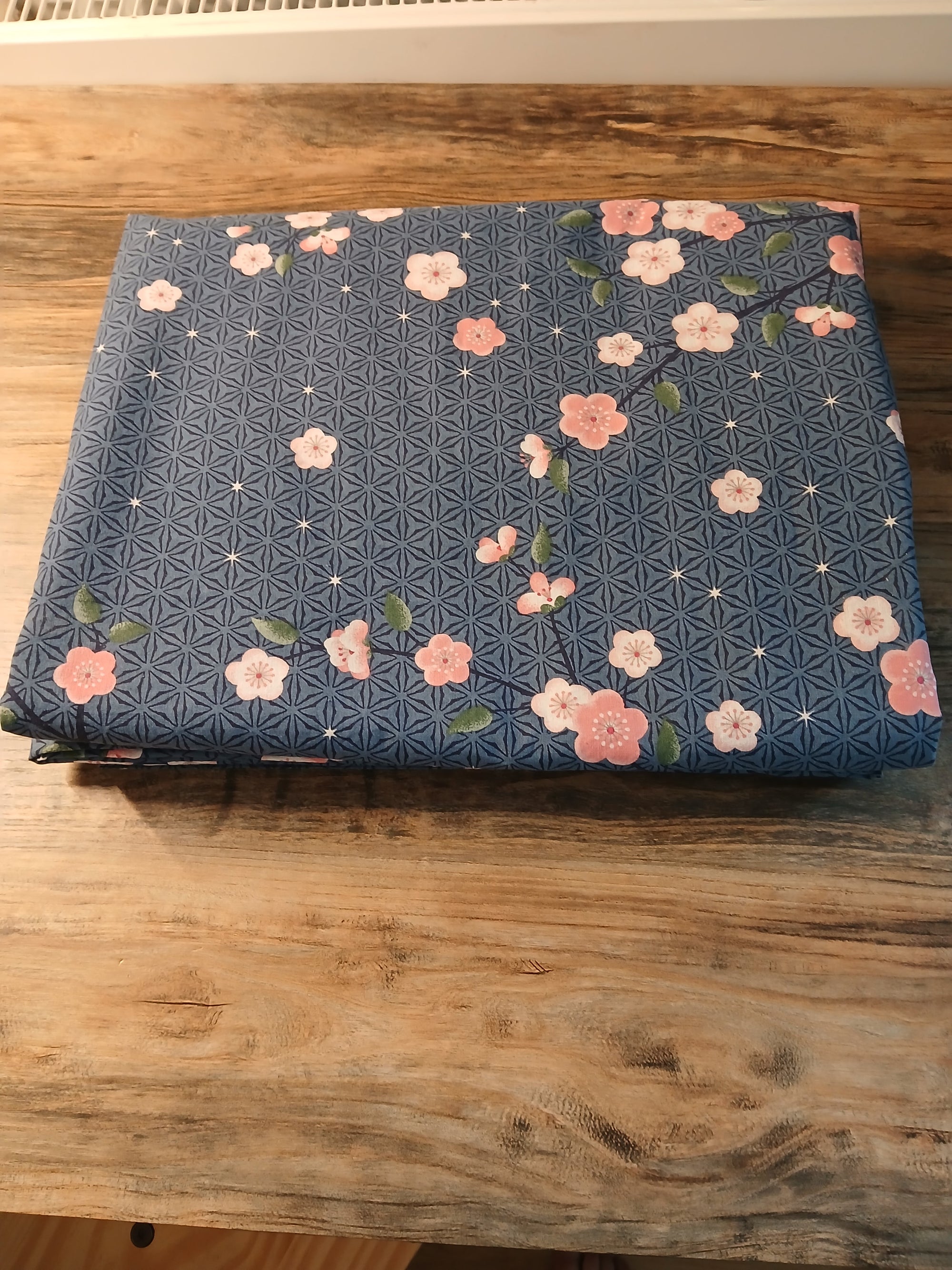 Parure a motif floral et oiseaux Nuit japonaise