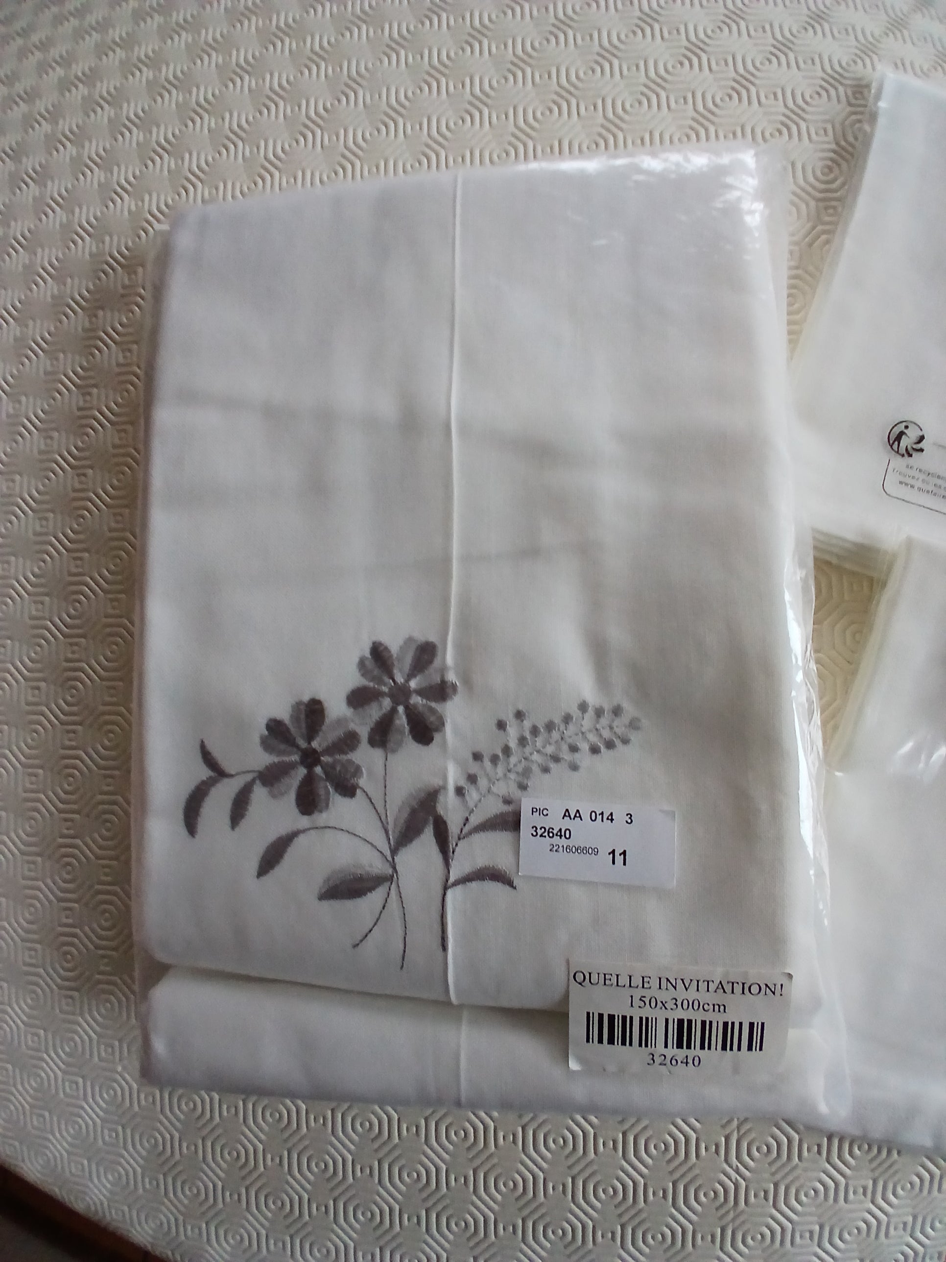 Nappe 150x300 ”Quelle Invitation”