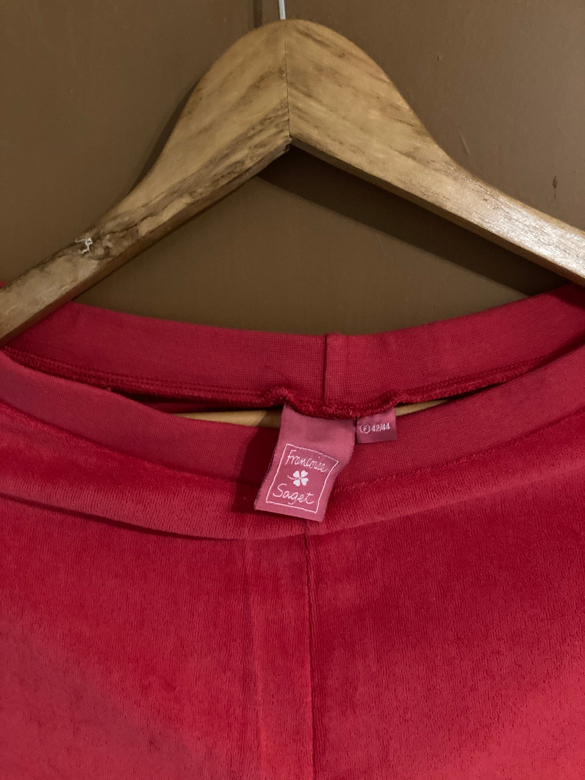 Ensemble veste pantacourt éponge rouge + Tshirt