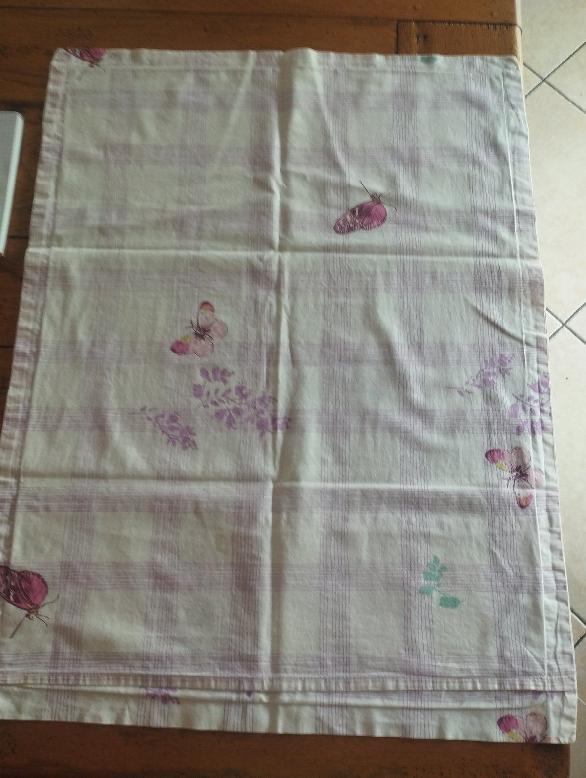 Taie d'oreiller papillon