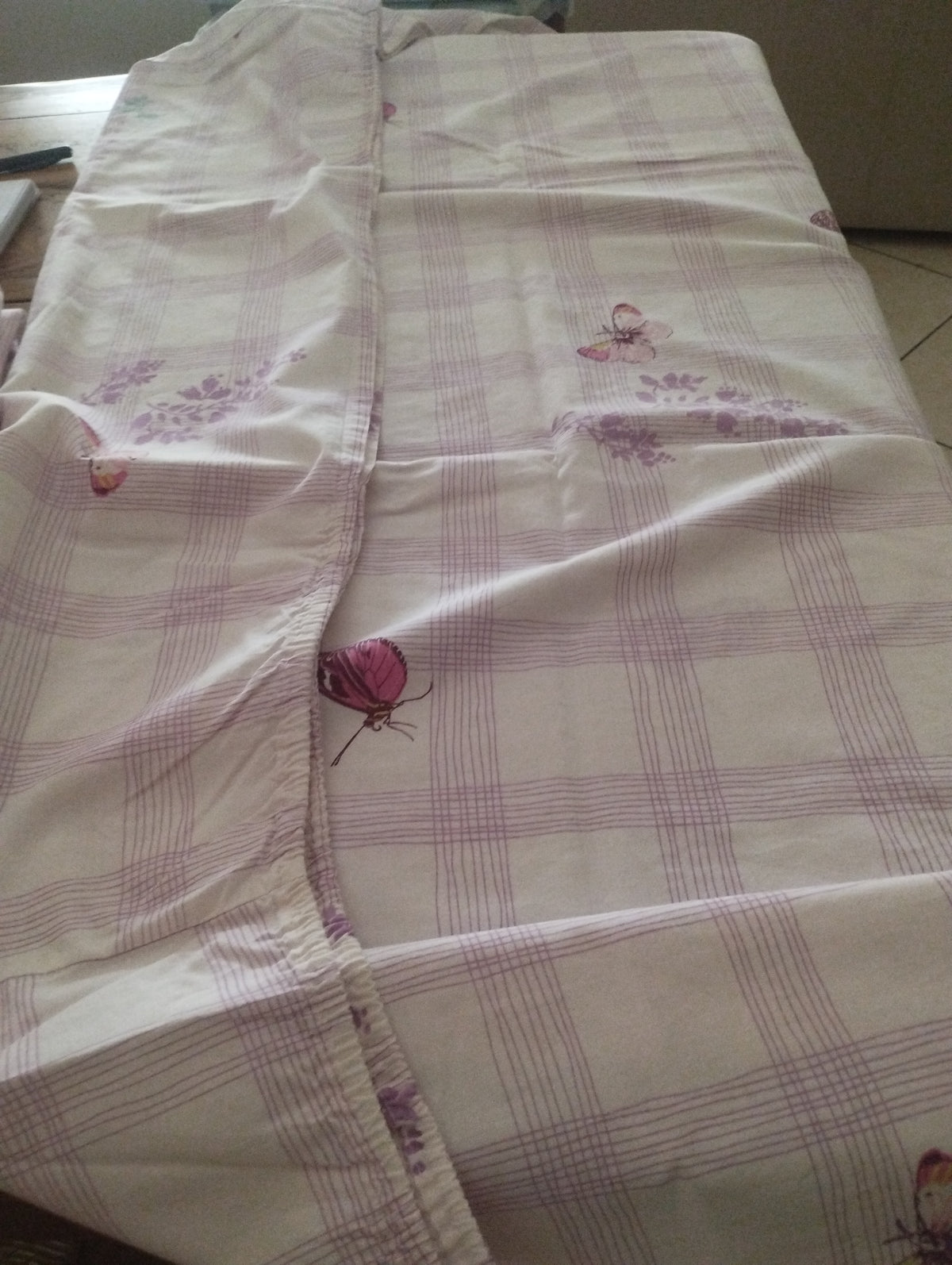 Draps housse papillon