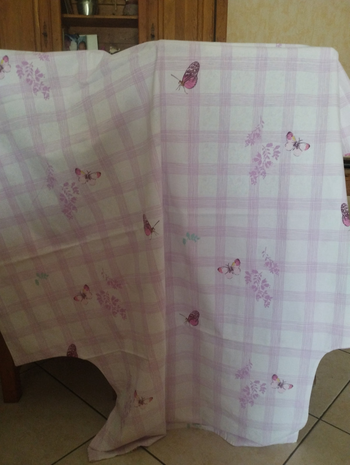 Housse de couette 1 personne Papillons violet