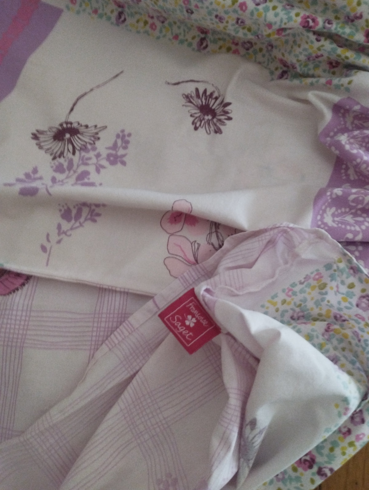 Housse de couette 1 personne Papillons violet