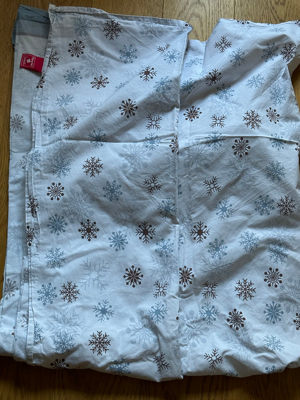 Drap une personne motif neige