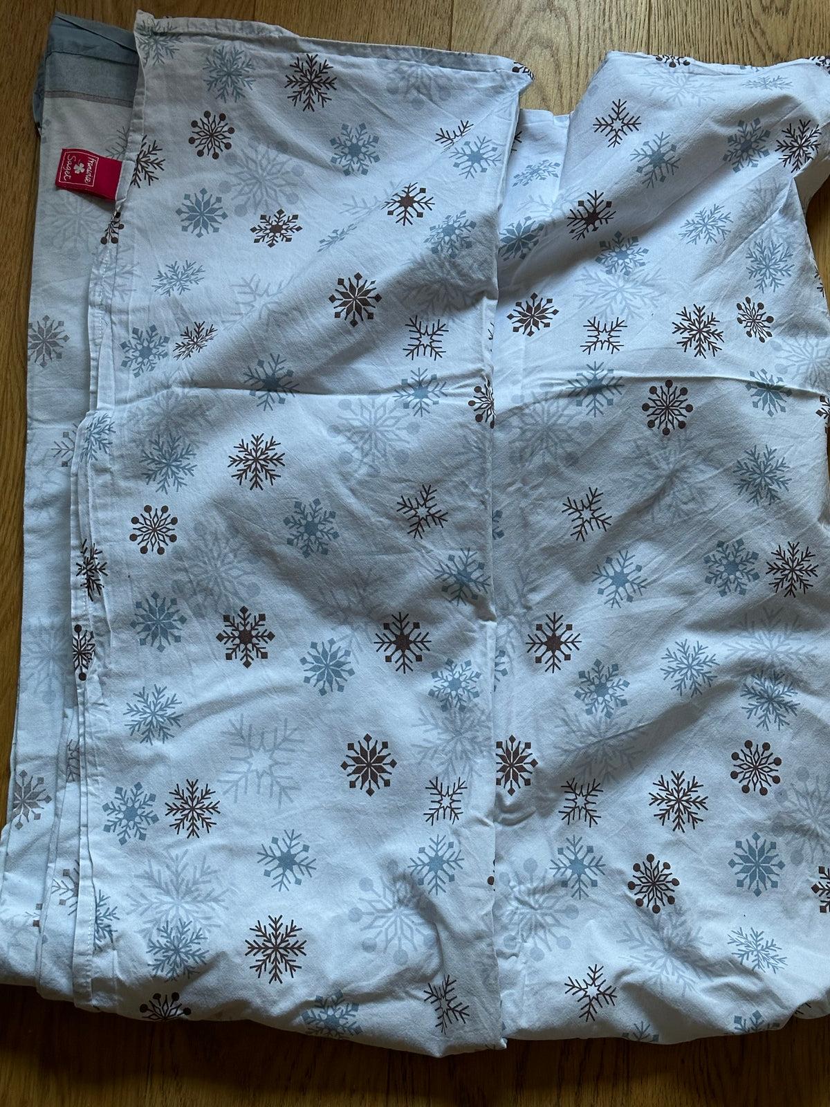 Drap une personne motif neige