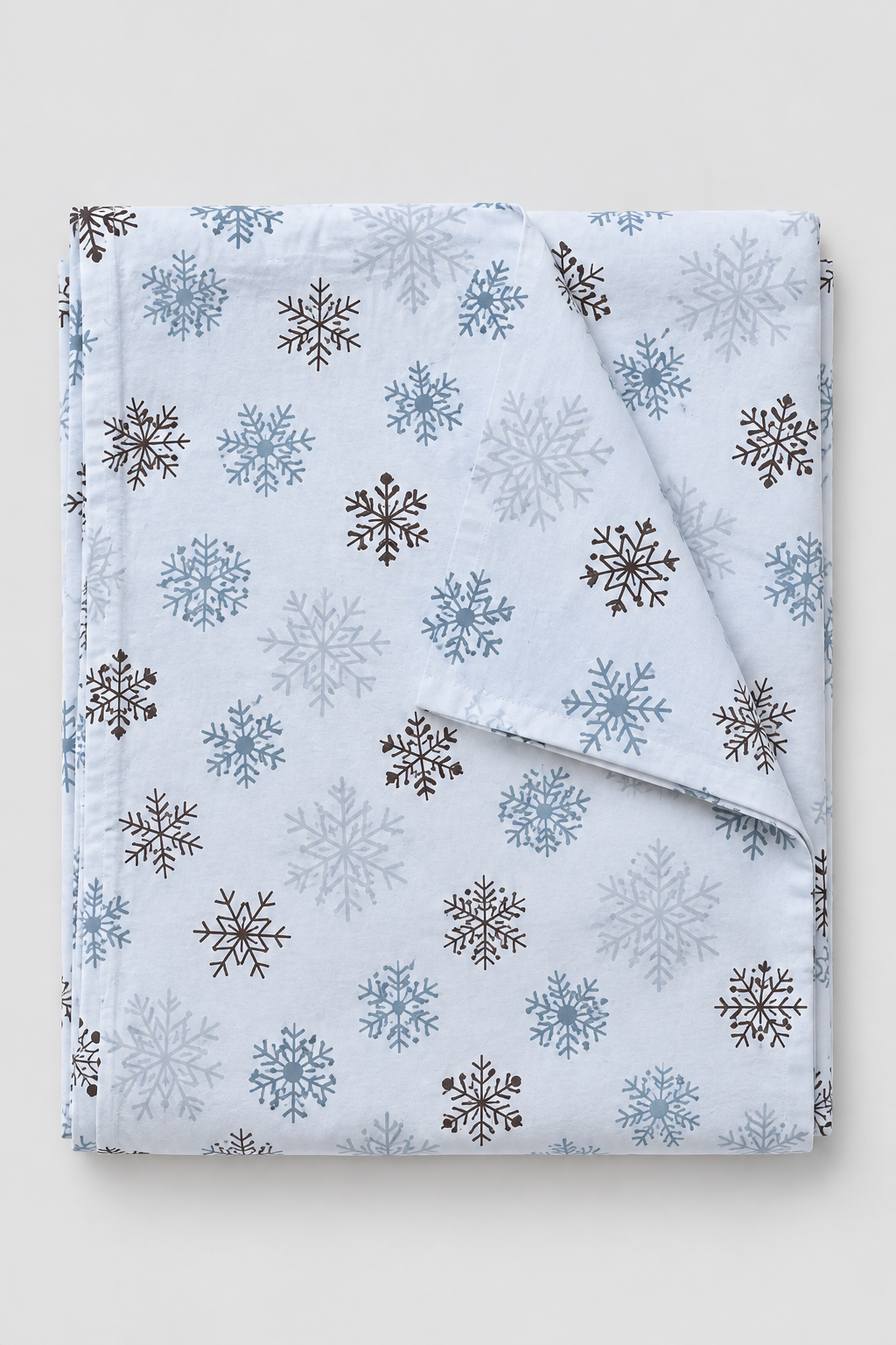 Drap une personne motif neige