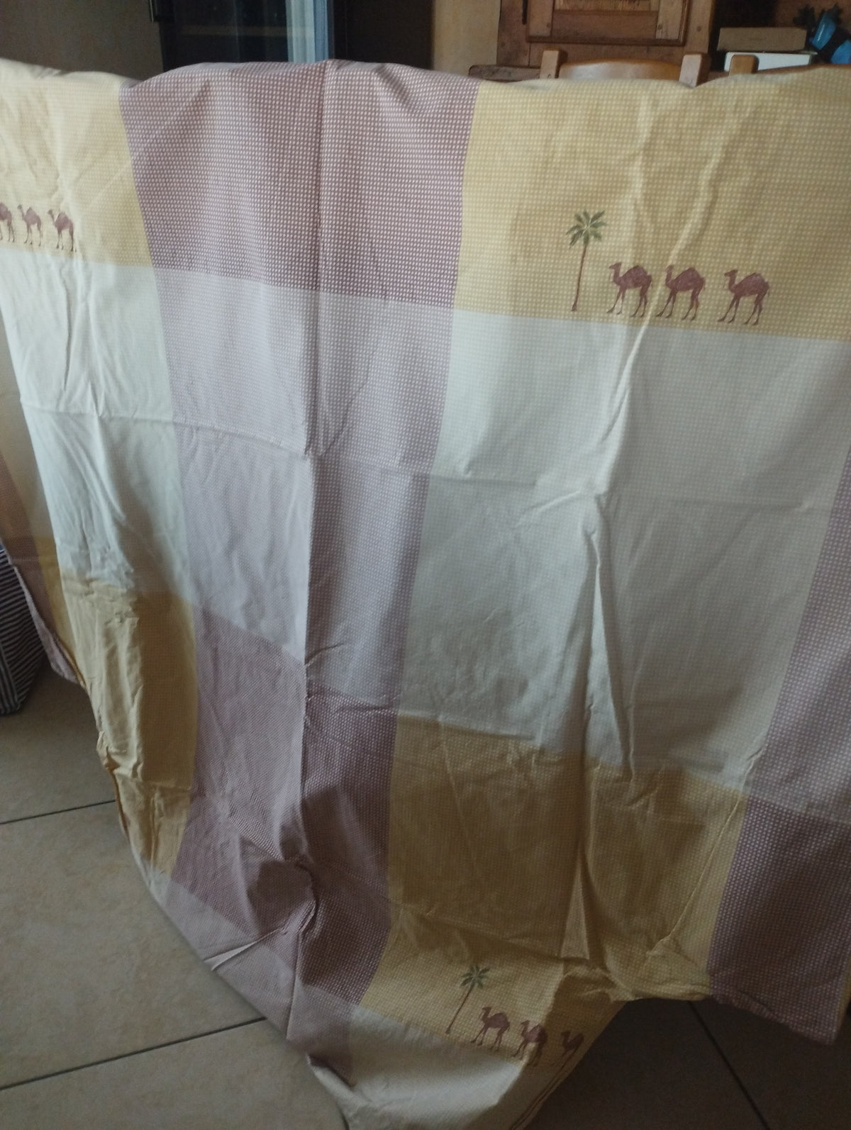 Housse de couette dromadaire 1 personne