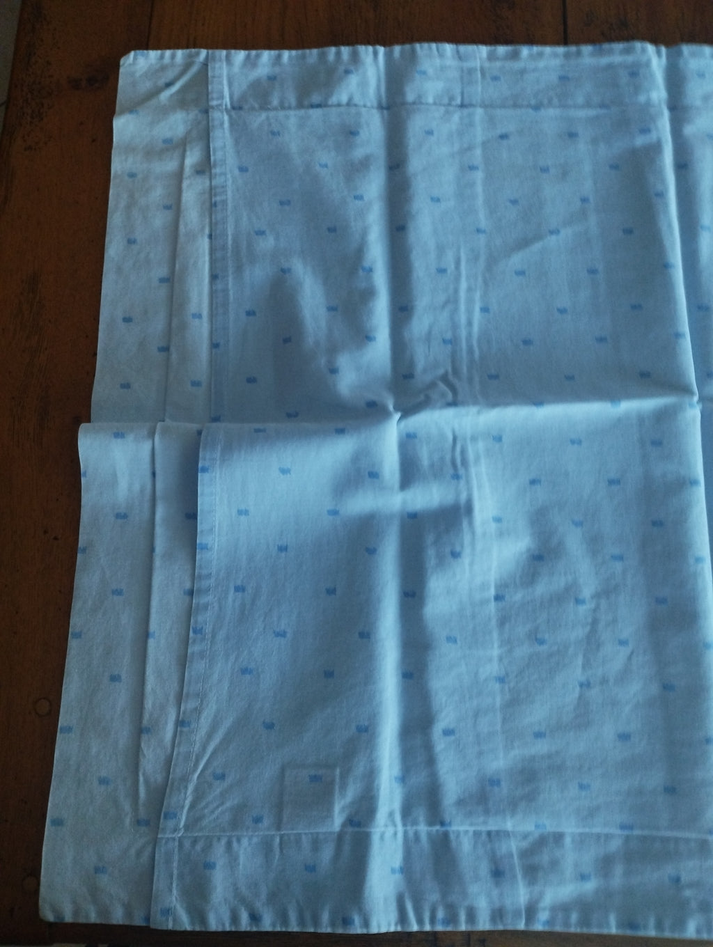 Taie d'oreiller bleu pastel