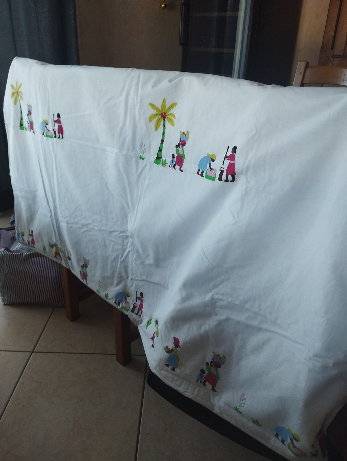 Housse de couette 1 personne paysage africain