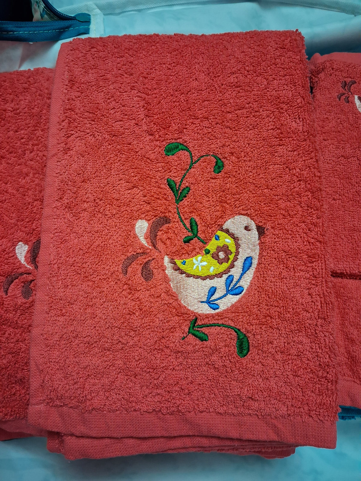 Serviette Jolie Datcha rouge