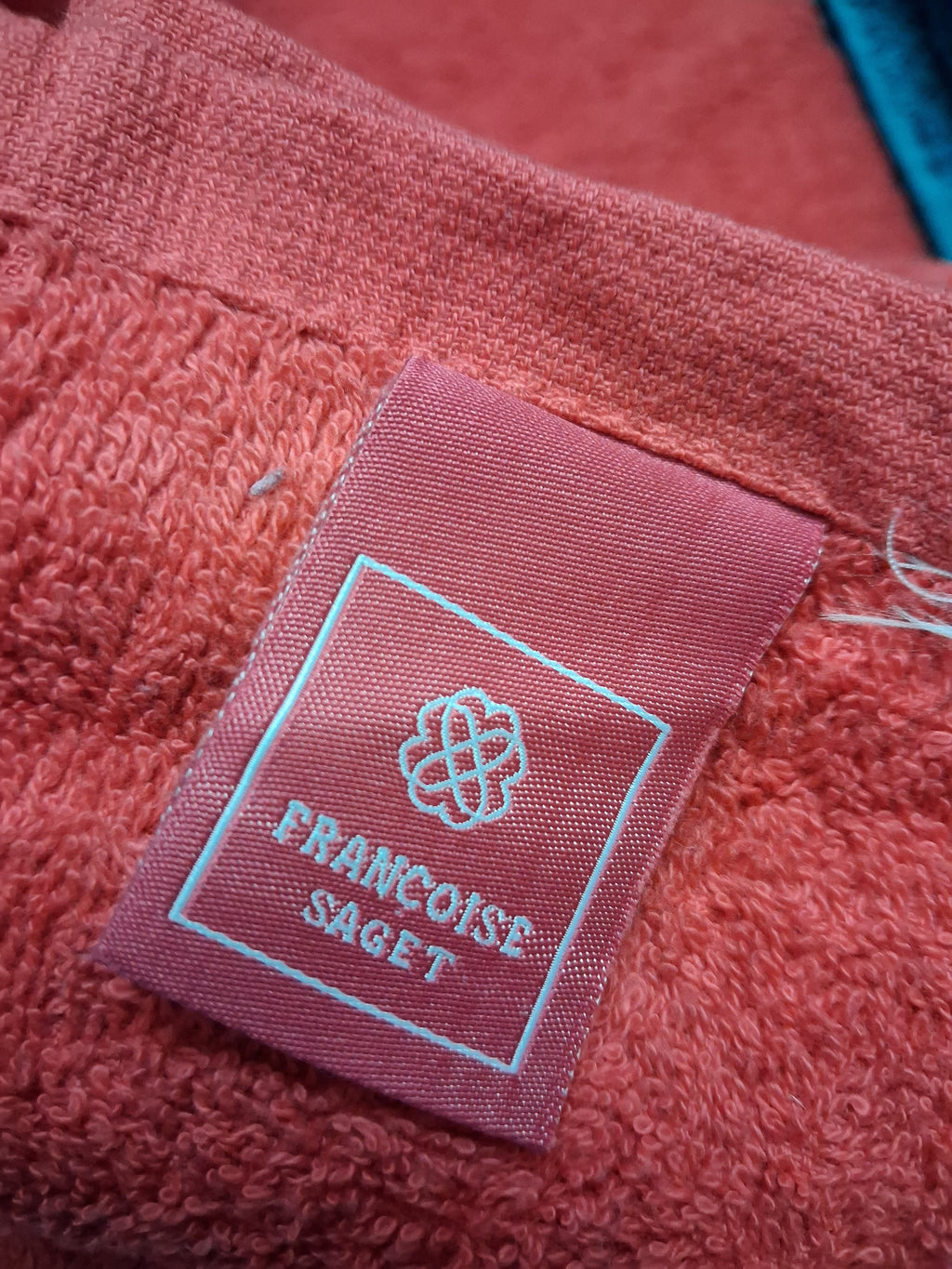 Maxi Drap de bain rouge brodé Jolie Datcha