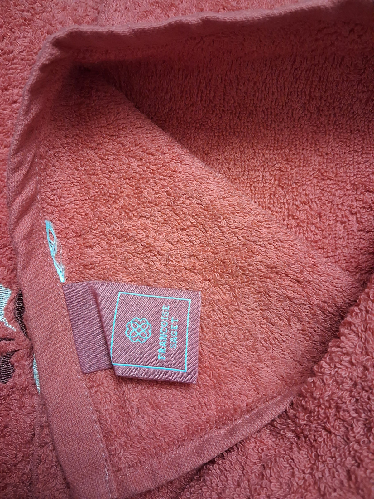 Serviette de toilette rouge Jolie Datcha