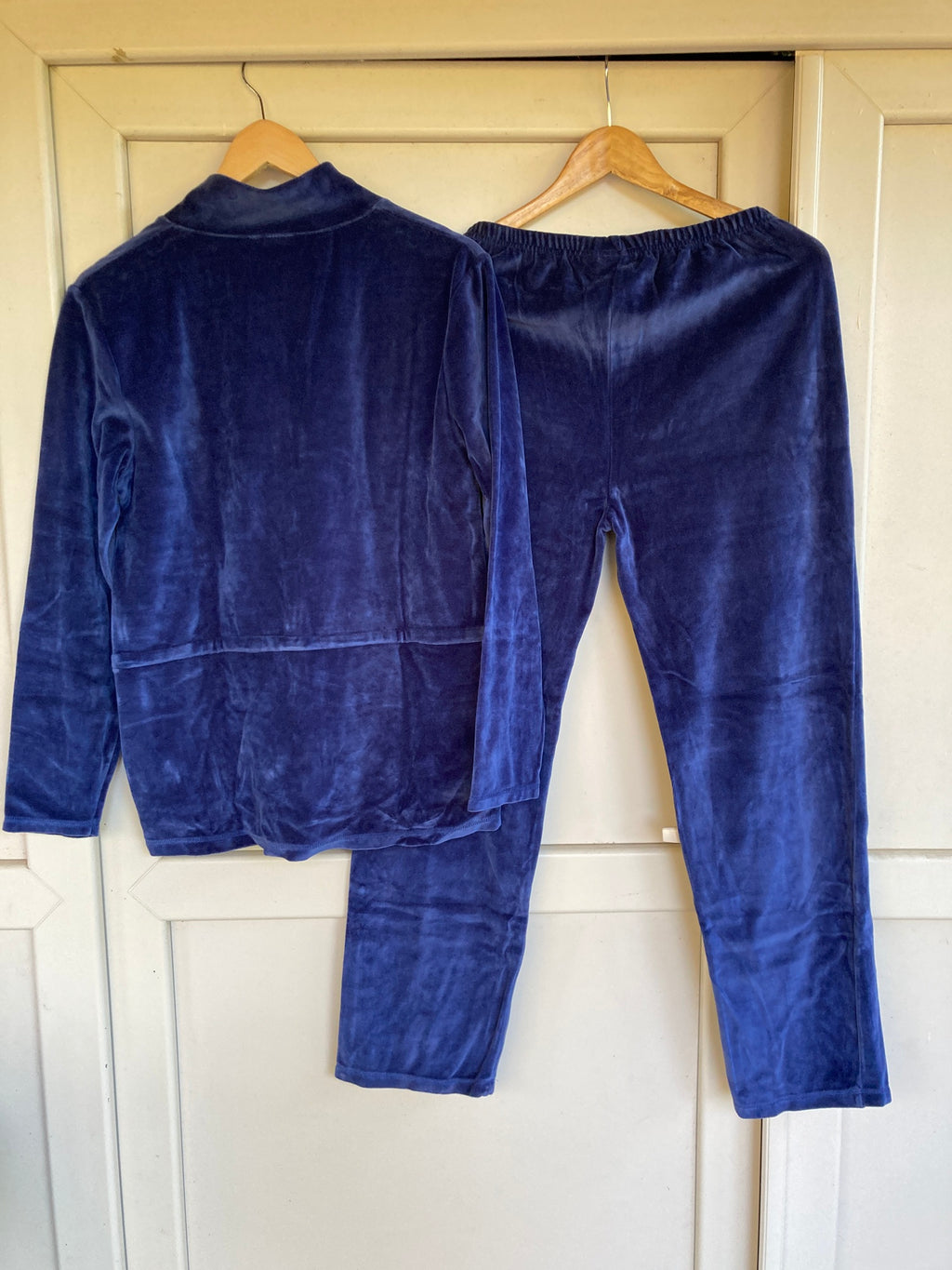 Ensemble velour bleu
