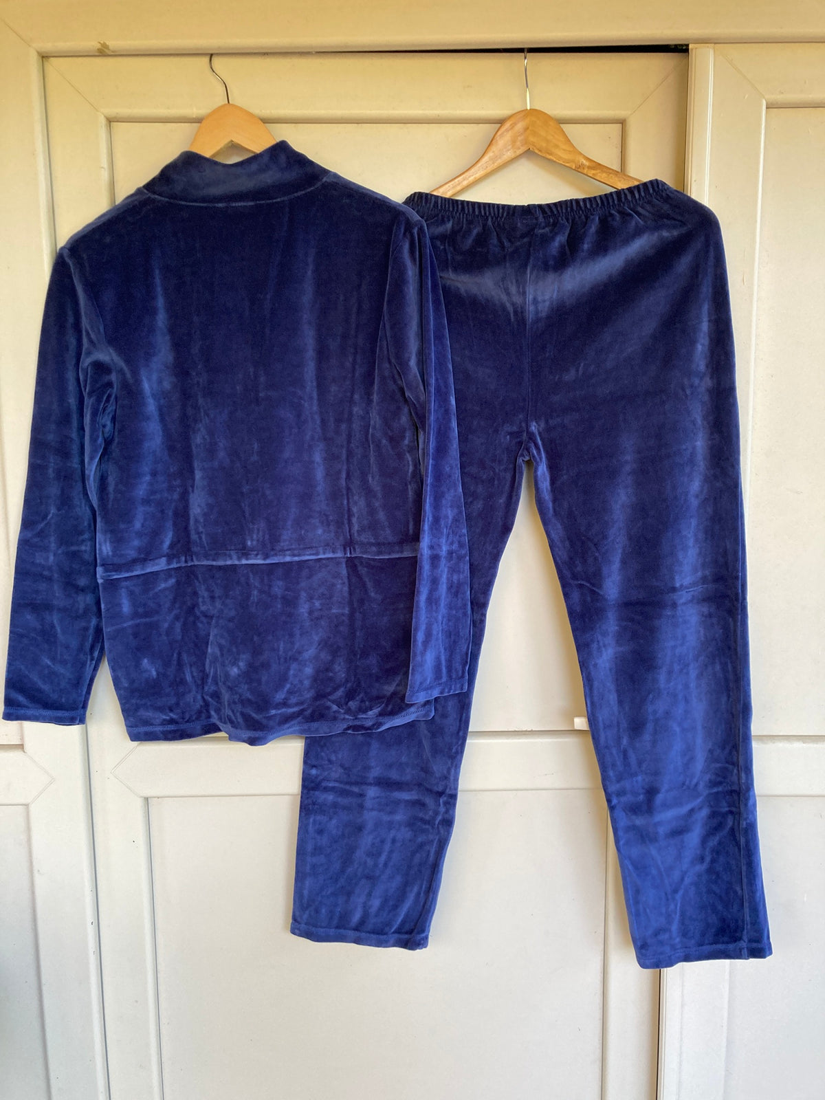 Ensemble velour bleu