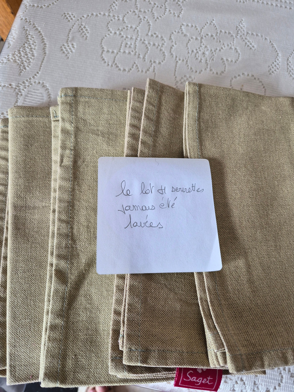 Serviettes de table 4 pièces