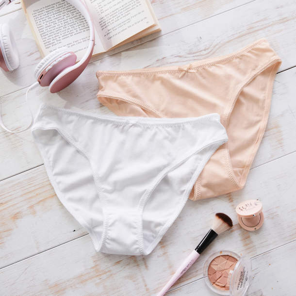 2 slips Slip coton