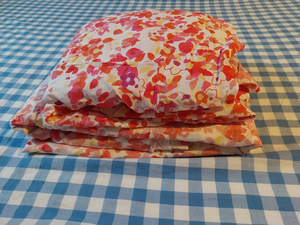 Parure de lit motif floral