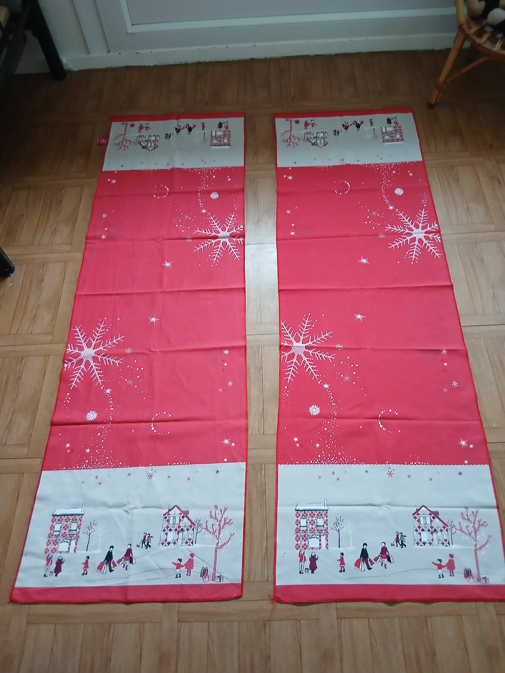 2 chemins de table pour Noël