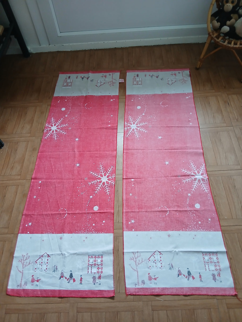 2 chemins de table pour Noël