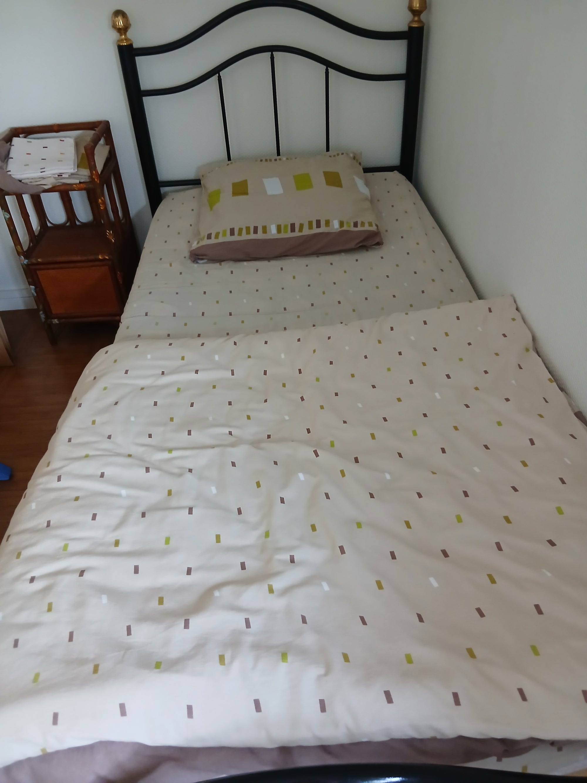 Housse couette lit 1 personne