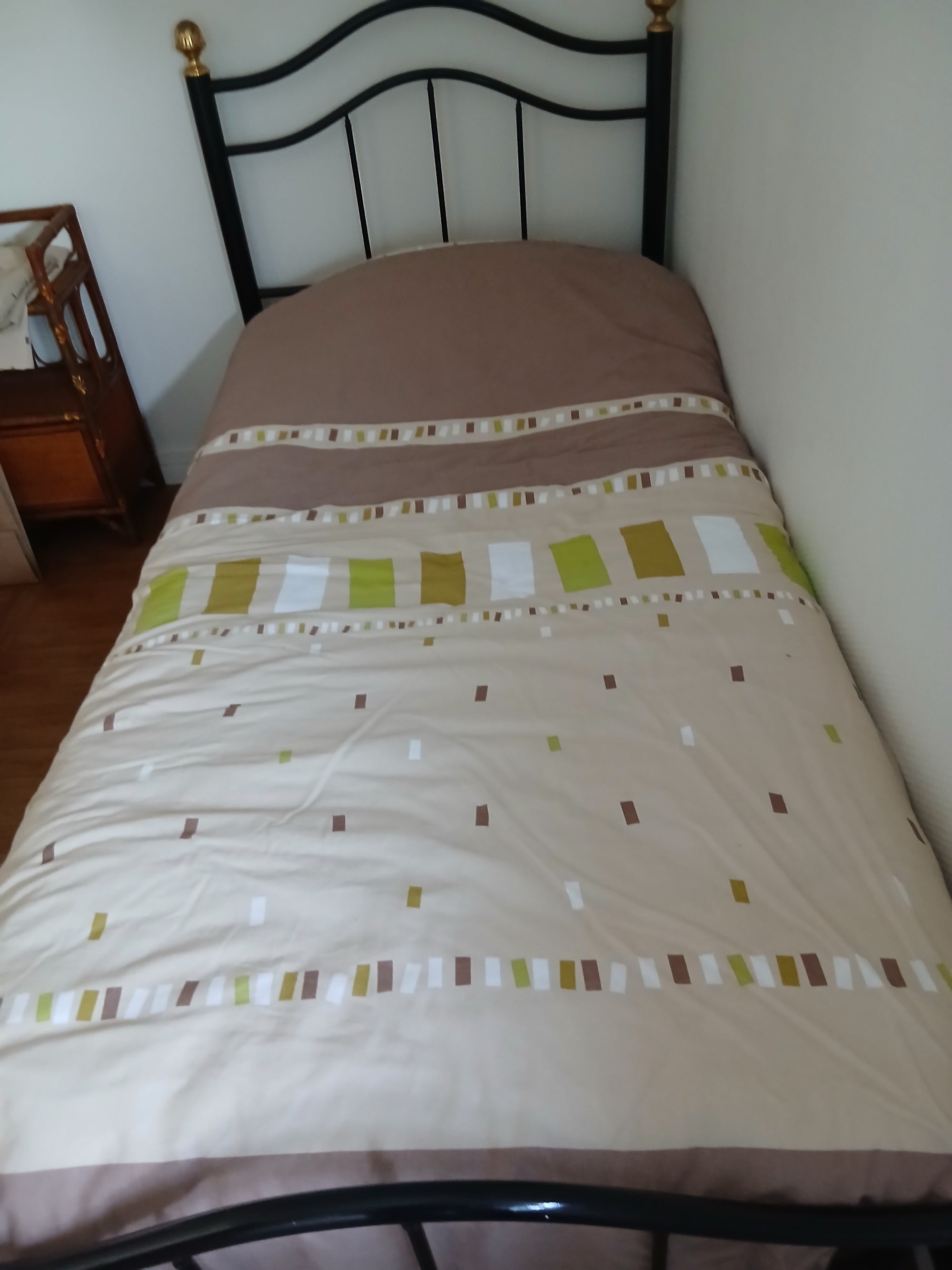 Housse couette lit 1 personne