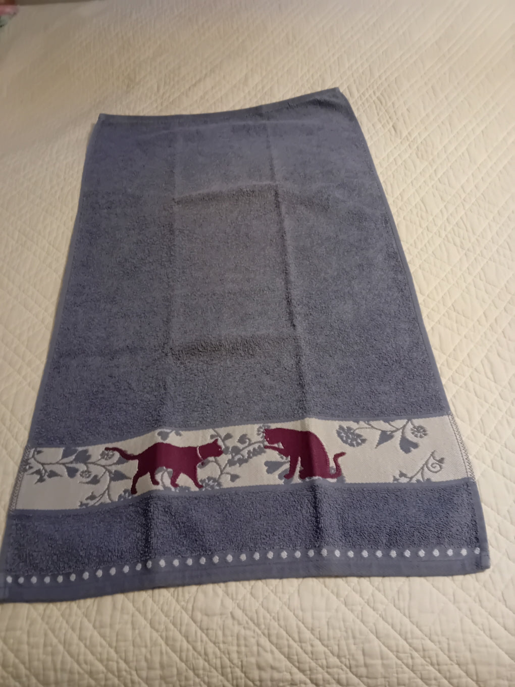 Serviette de Toilette motif Chat