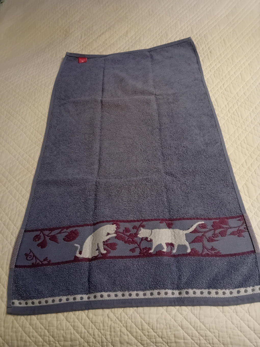 Serviette de Toilette motif Chat