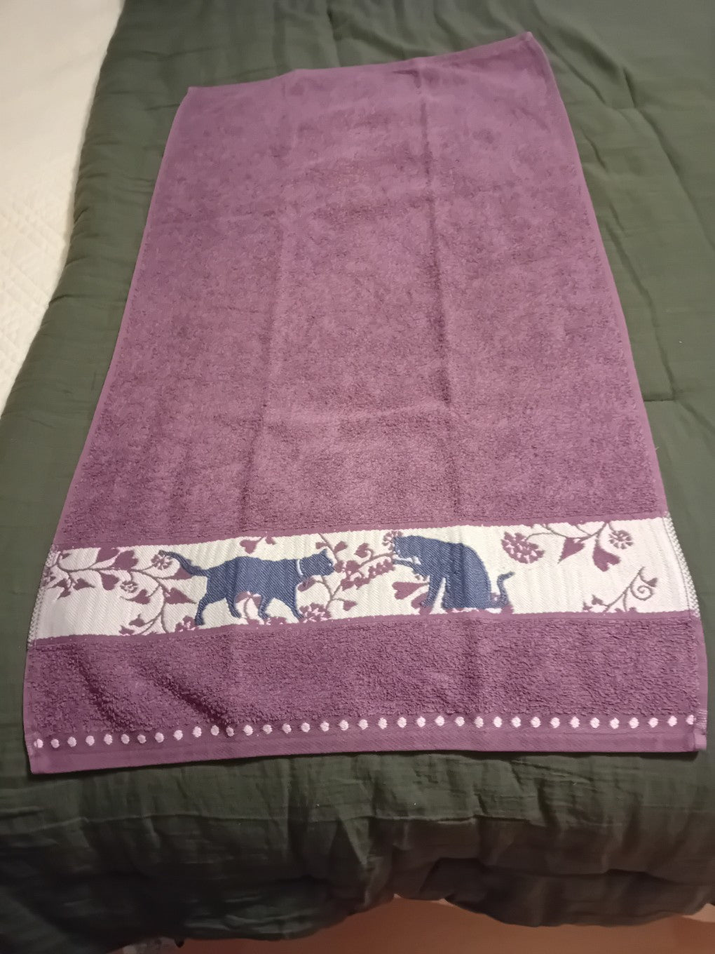 Serviette Toilette Chats