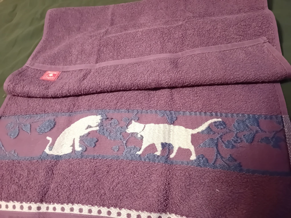 Serviette Toilette Chats