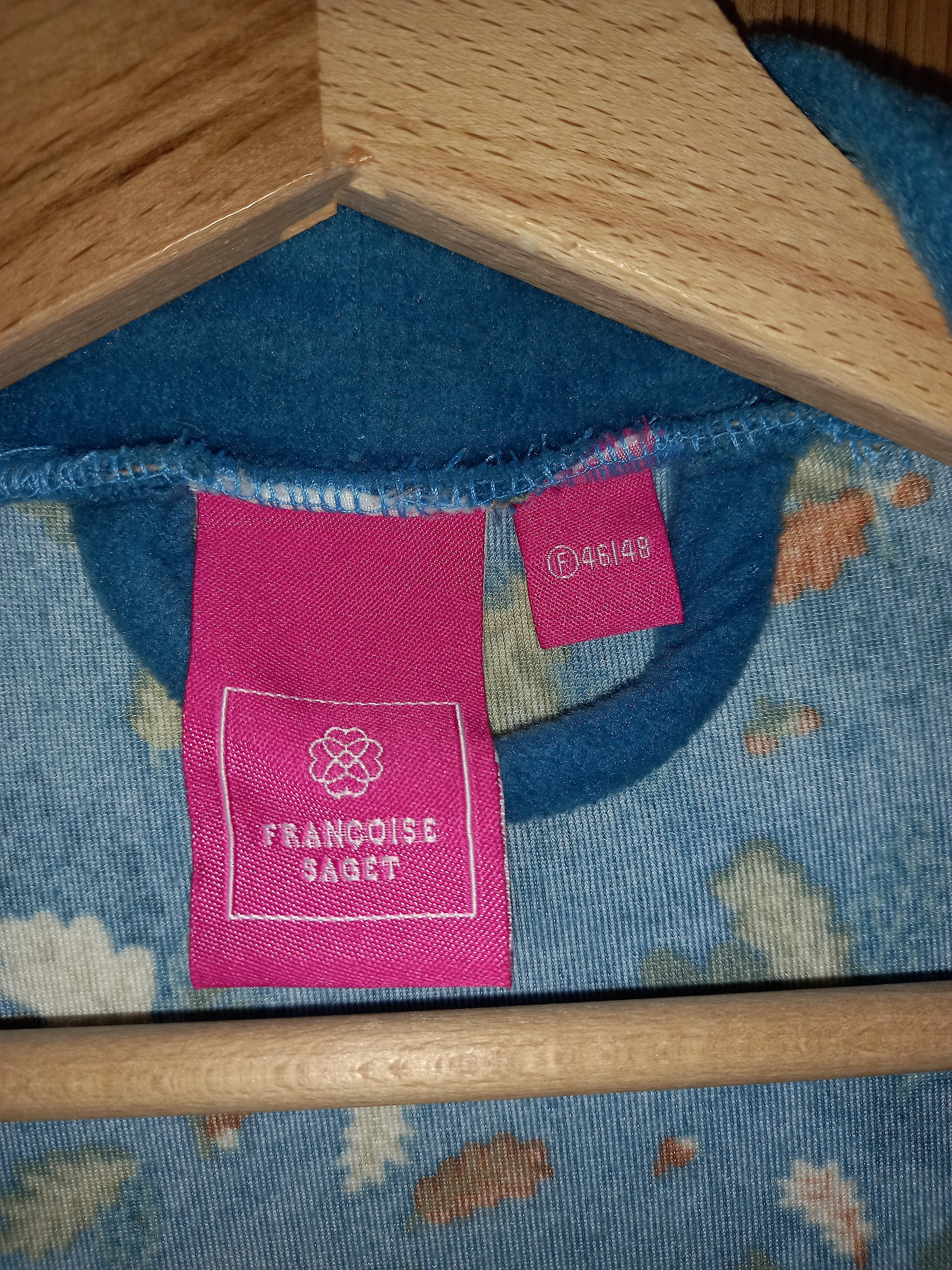 PEIGNOIR VELOURS IMPRIME